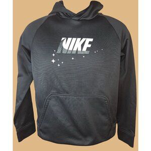 Nike Therma-Fit Polyester Kids Black Hoodie Large
